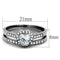 Silver Jewelry Rings Vintage Engagement Rings TK1W161 Stainless Steel Ring with AAA Grade CZ Alamode Fashion Jewelry Outlet