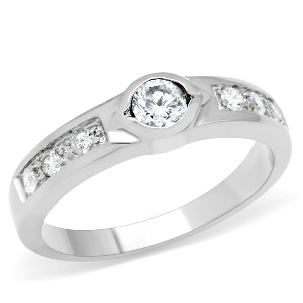 Vintage Engagement Rings TK200 Stainless Steel Ring with AAA Grade CZ