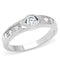 Vintage Engagement Rings TK200 Stainless Steel Ring with AAA Grade CZ