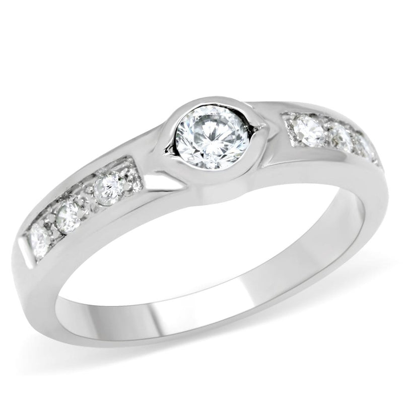 Vintage Engagement Rings TK200 Stainless Steel Ring with AAA Grade CZ