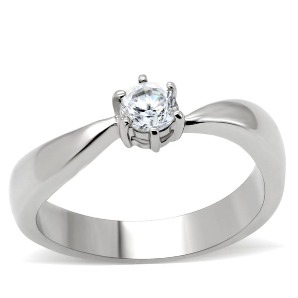 Vintage Engagement Rings TK201 Stainless Steel Ring with AAA Grade CZ