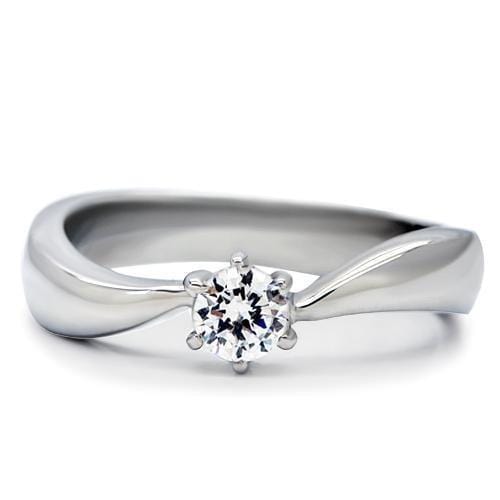 Vintage Engagement Rings TK201 Stainless Steel Ring with AAA Grade CZ