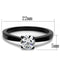 Vintage Engagement Rings TK2013 Black - Stainless Steel Ring with CZ