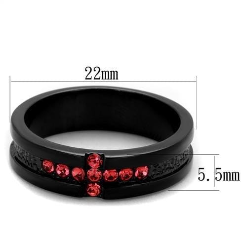 Vintage Engagement Rings TK2017 - Stainless Steel Ring with Crystal