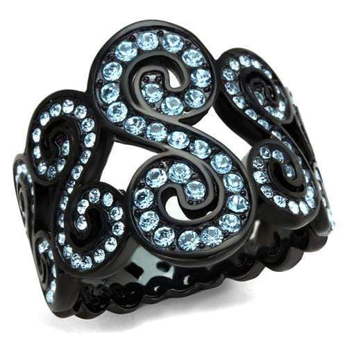 Vintage Engagement Rings TK2018 - Stainless Steel Ring with Crystal