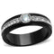 Vintage Engagement Rings TK2019 Two-Tone Black - Stainless Steel Ring