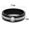 Vintage Engagement Rings TK2019 Two-Tone Black - Stainless Steel Ring