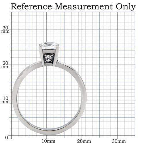 Vintage Engagement Rings TK202 Stainless Steel Ring with AAA Grade CZ