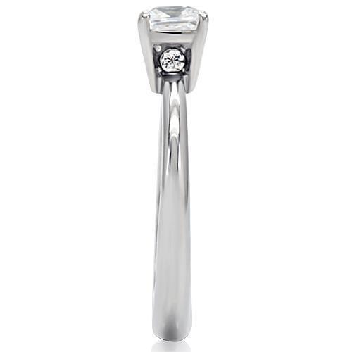 Vintage Engagement Rings TK202 Stainless Steel Ring with AAA Grade CZ