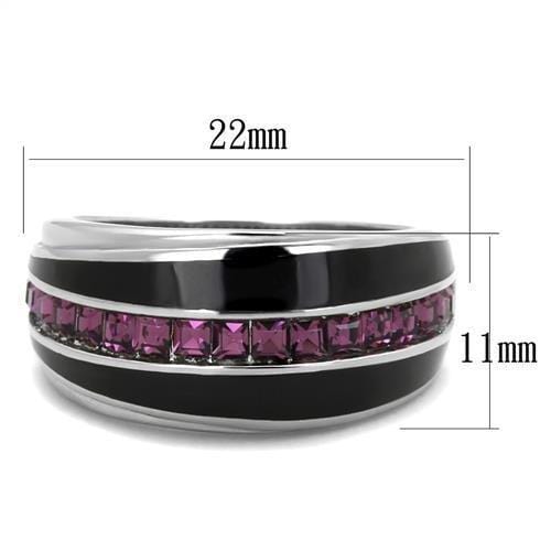 Vintage Engagement Rings TK2023 Stainless Steel Ring with Top Grade Crystal