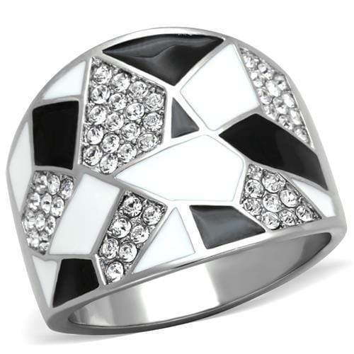 Vintage Engagement Rings TK2024 Stainless Steel Ring with Crystal