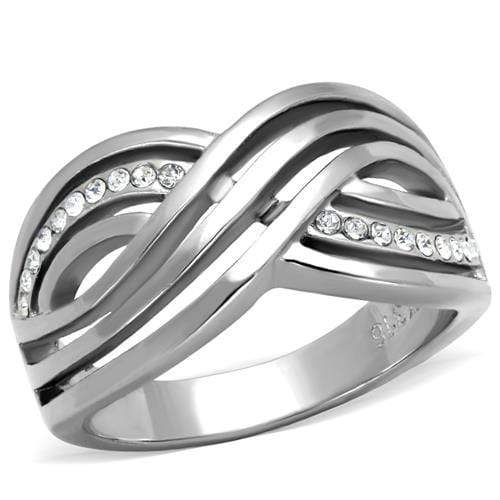 Vintage Engagement Rings TK2025 Stainless Steel Ring with Crystal