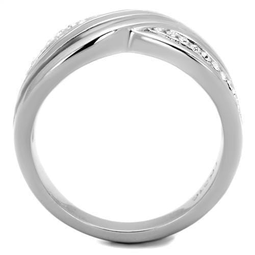 Vintage Engagement Rings TK2025 Stainless Steel Ring with Crystal