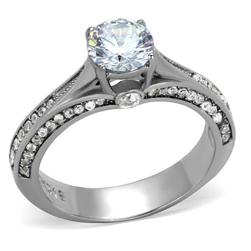 Vintage Engagement Rings TK2026 Stainless Steel Ring with AAA Grade CZ