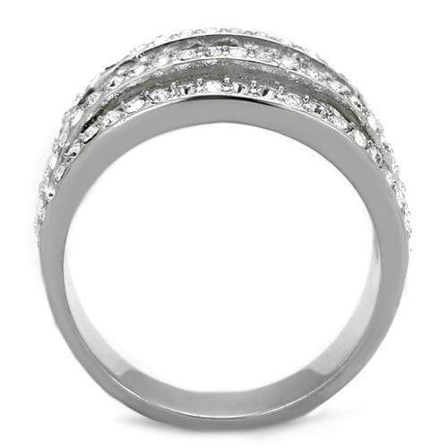 Vintage Engagement Rings TK2029 Stainless Steel Ring with Crystal