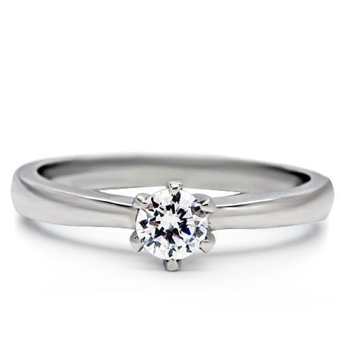 Vintage Engagement Rings TK203 Stainless Steel Ring with AAA Grade CZ
