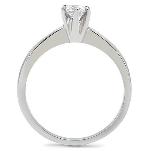 Vintage Engagement Rings TK203 Stainless Steel Ring with AAA Grade CZ