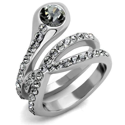 Vintage Engagement Rings TK2038 Stainless Steel Ring with Top Grade Crystal