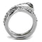 Vintage Engagement Rings TK2038 Stainless Steel Ring with Top Grade Crystal