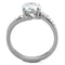 Vintage Engagement Rings TK2040 Stainless Steel Ring with AAA Grade CZ