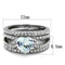 Vintage Engagement Rings TK2041 Stainless Steel Ring with AAA Grade CZ