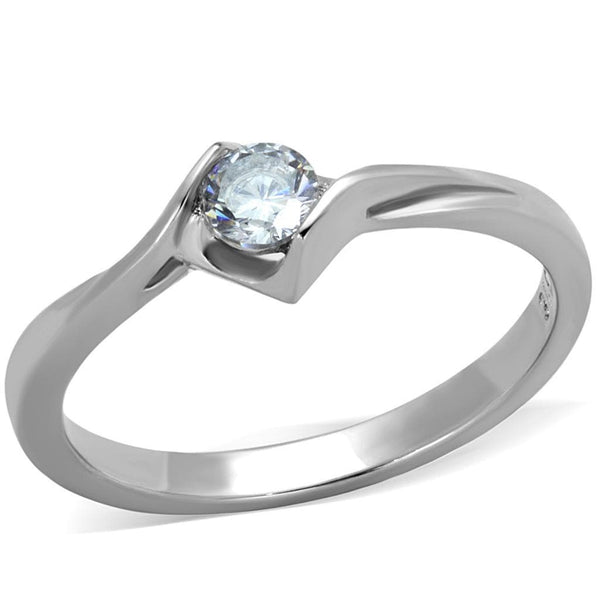 Vintage Engagement Rings TK2042 Stainless Steel Ring with AAA Grade CZ
