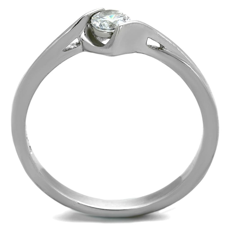Vintage Engagement Rings TK2042 Stainless Steel Ring with AAA Grade CZ