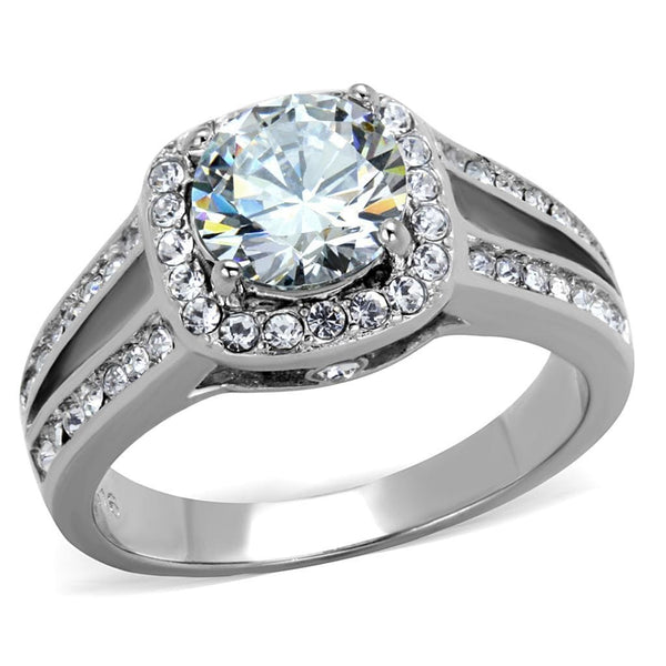 Vintage Engagement Rings TK2043 Stainless Steel Ring with AAA Grade CZ