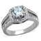 Vintage Engagement Rings TK2043 Stainless Steel Ring with AAA Grade CZ