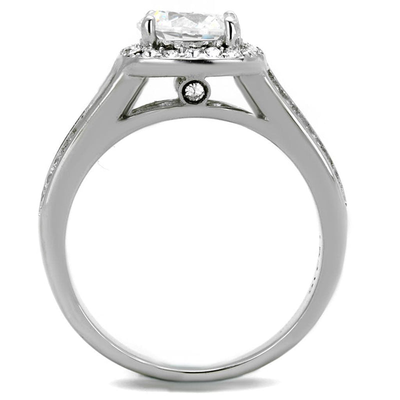 Vintage Engagement Rings TK2043 Stainless Steel Ring with AAA Grade CZ