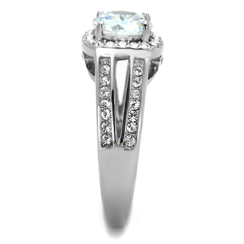 Vintage Engagement Rings TK2043 Stainless Steel Ring with AAA Grade CZ