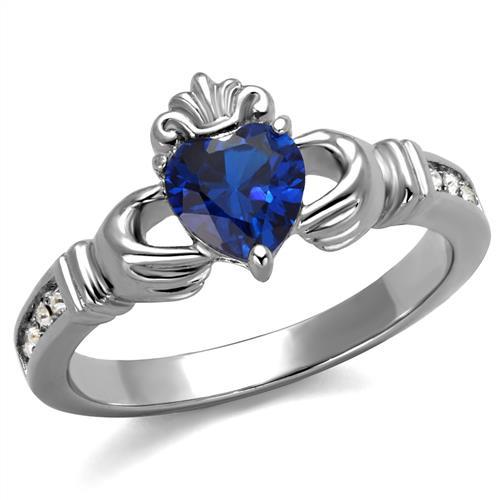 Vintage Engagement Rings TK2093 Stainless Steel Ring in London Blue