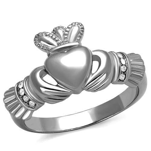 Vintage Engagement Rings TK2094 Stainless Steel Ring with Crystal