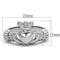 Silver Jewelry Rings Vintage Engagement Rings TK2094 Stainless Steel Ring with Crystal Alamode Fashion Jewelry Outlet