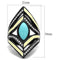 Vintage Engagement Rings TK2099 Black - Stainless Steel Ring with Synthetic