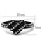 Vintage Engagement Rings TK2100 - Stainless Steel Ring with Crystal