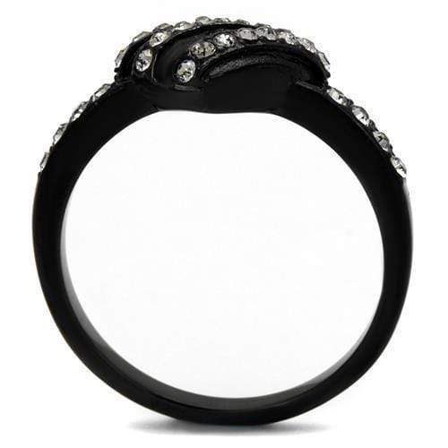 Vintage Engagement Rings TK2100 - Stainless Steel Ring with Crystal