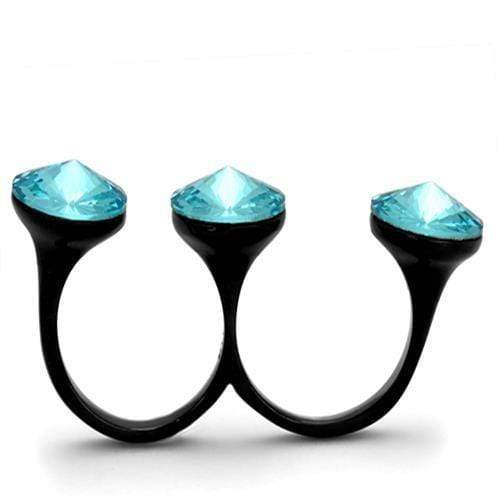 Vintage Engagement Rings TK2103 - Stainless Steel Ring with Crystal