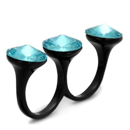 Vintage Engagement Rings TK2103 - Stainless Steel Ring with Crystal