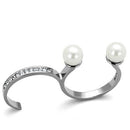 Vintage Engagement Rings TK2110 Stainless Steel Ring with Synthetic