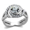 Vintage Engagement Rings TK2111 Stainless Steel Ring with Crystal