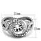 Vintage Engagement Rings TK2111 Stainless Steel Ring with Crystal