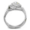 Vintage Engagement Rings TK2111 Stainless Steel Ring with Crystal