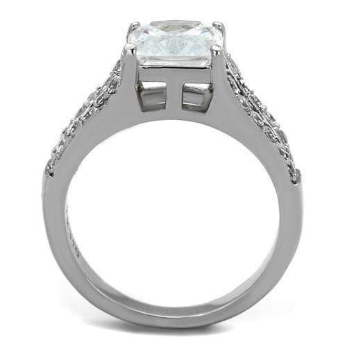 Vintage Engagement Rings TK2112 Stainless Steel Ring with AAA Grade CZ