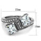Vintage Engagement Rings TK2113 Stainless Steel Ring with AAA Grade CZ