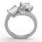 Vintage Engagement Rings TK2113 Stainless Steel Ring with AAA Grade CZ