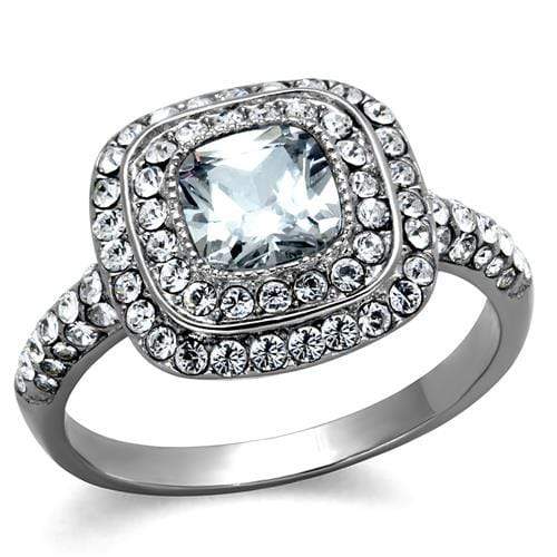 Vintage Engagement Rings TK2114 Stainless Steel Ring with AAA Grade CZ