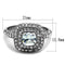 Vintage Engagement Rings TK2114 Stainless Steel Ring with AAA Grade CZ