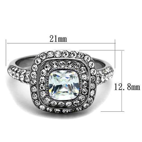 Vintage Engagement Rings TK2114 Stainless Steel Ring with AAA Grade CZ