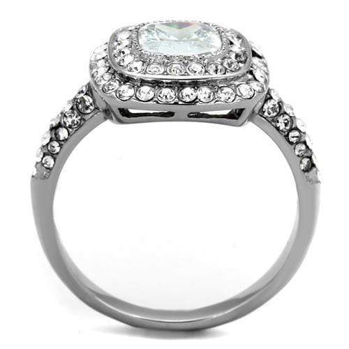 Vintage Engagement Rings TK2114 Stainless Steel Ring with AAA Grade CZ